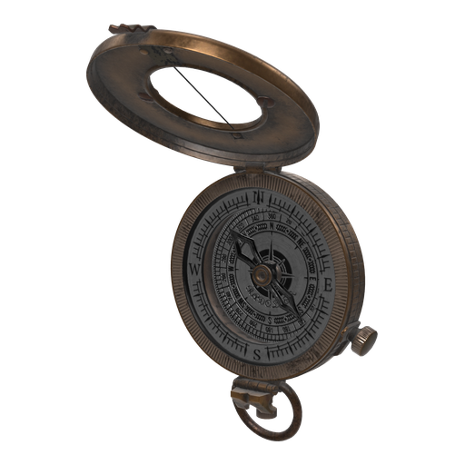 Brass Marching Compass